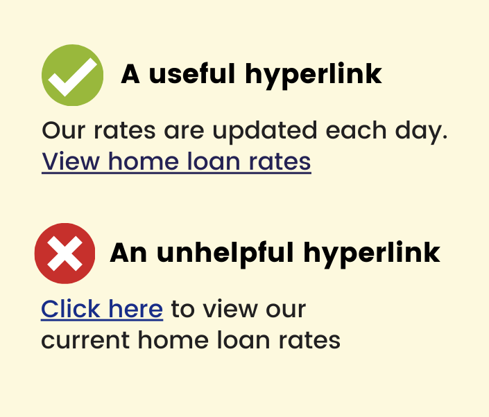 Writing useful hyperlinks helps all users