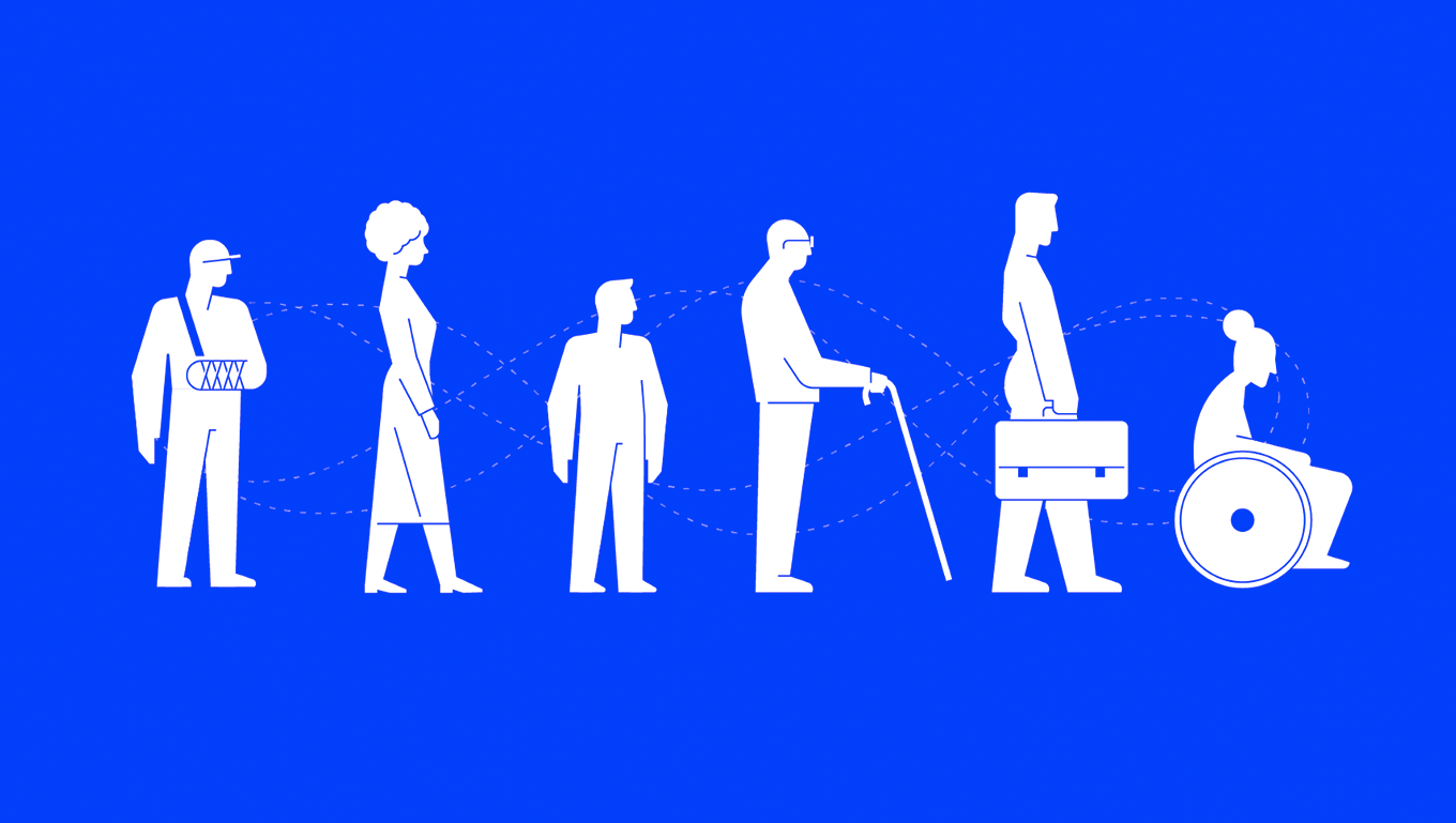 Illustration of differently abled bodies