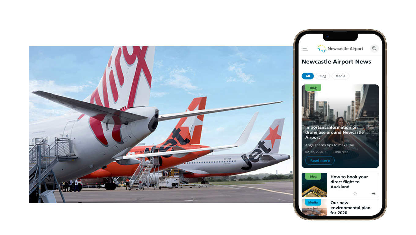 Newcastle Airport News - mobile view