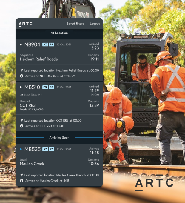 ARTC train scheduling software